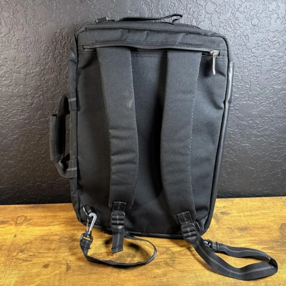 Solo New York Duane Hybrid Black Polyester Briefcase Backpack Mens One Size‎